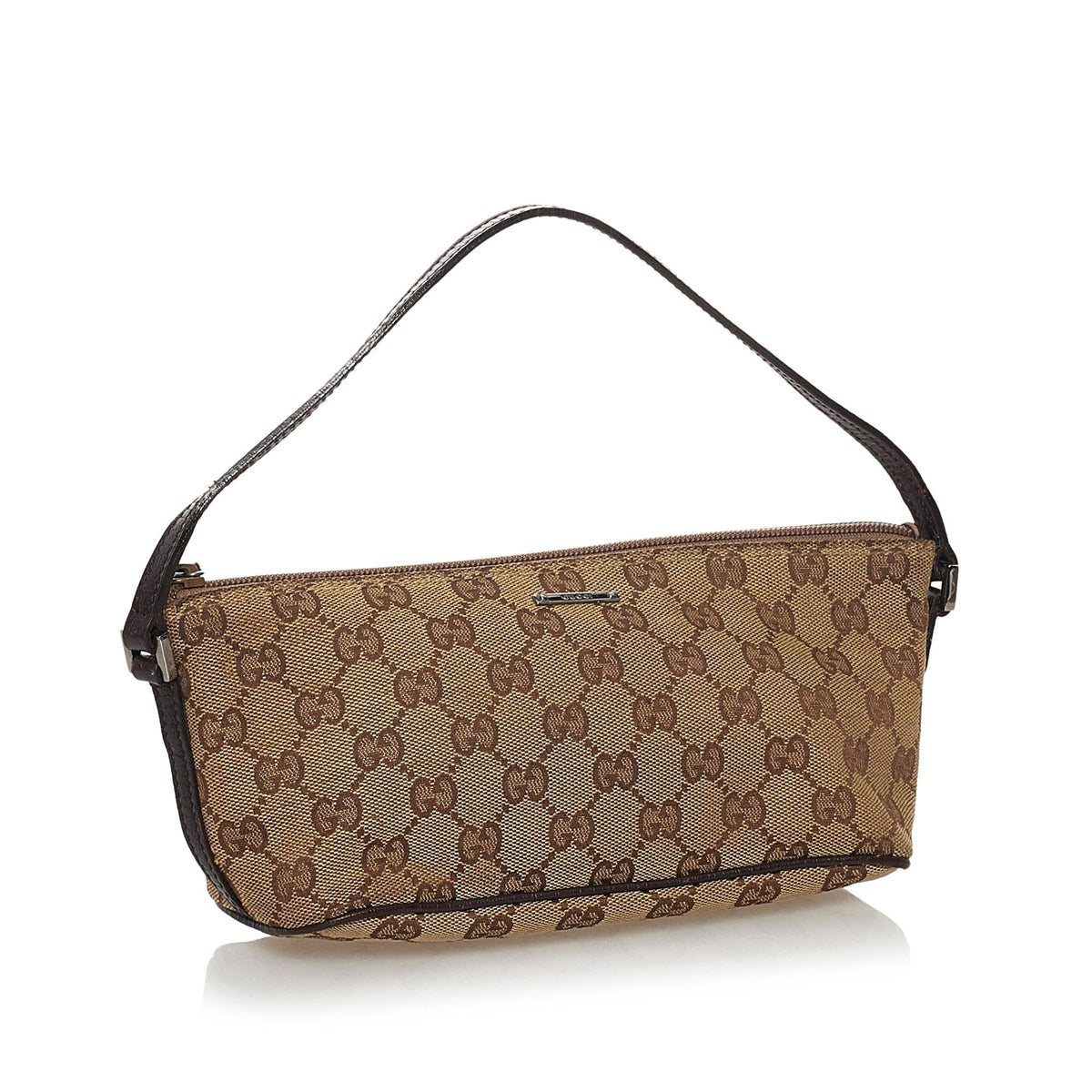 Gucci GG Canvas Boat Baguette (SHG-32204)
