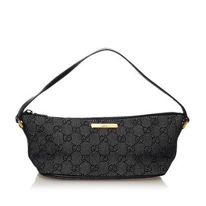 Gucci GG Canvas Boat Baguette (SHG-32251)
