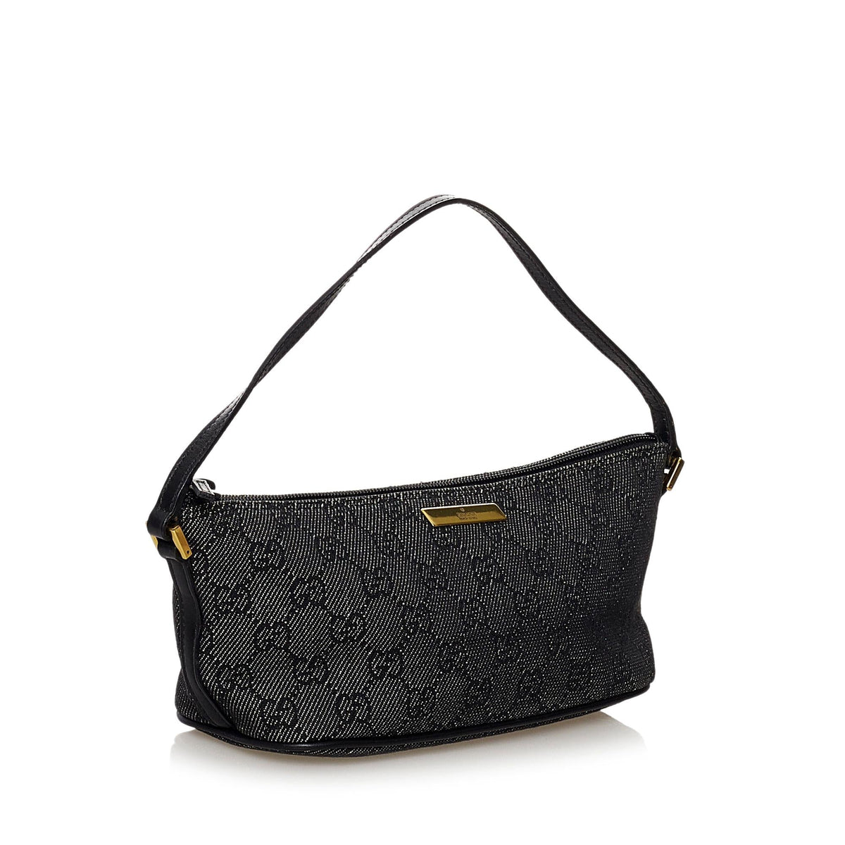 Gucci GG Canvas Boat Baguette (SHG-32251)