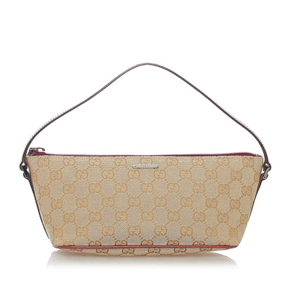 Gucci GG Canvas Boat Baguette (SHG-32391)