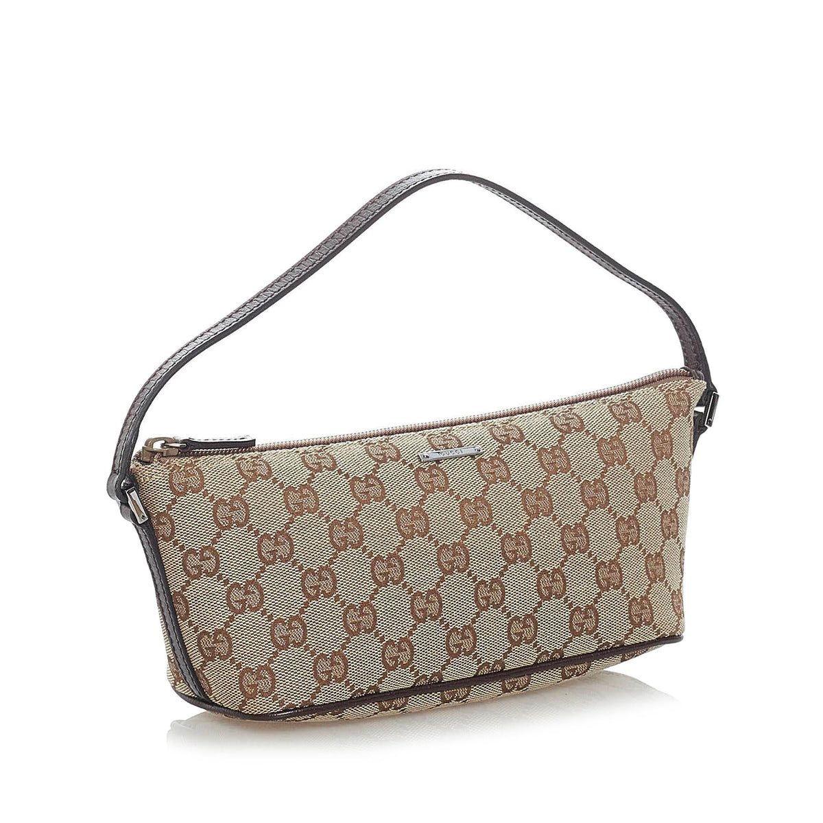 Gucci GG Canvas Boat Baguette (SHG-32689)