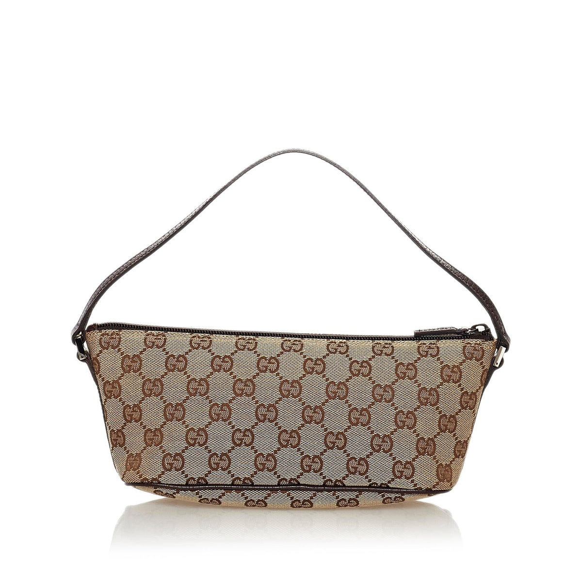 Gucci GG Canvas Boat Baguette (SHG-32757)