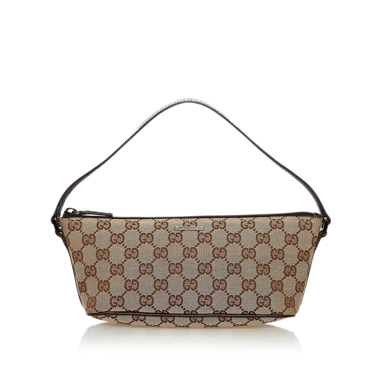 Gucci GG Canvas Boat Baguette (SHG-32757)