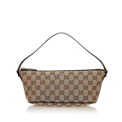 Gucci GG Canvas Boat Baguette (SHG-32757)