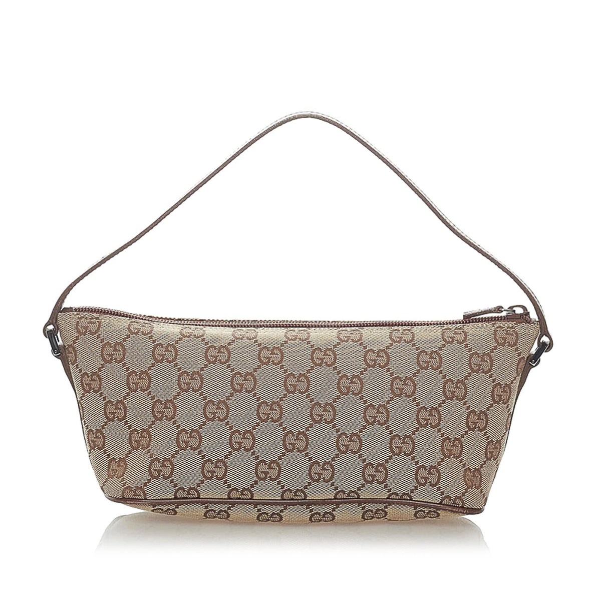 Gucci GG Canvas Boat Baguette (SHG-33190)
