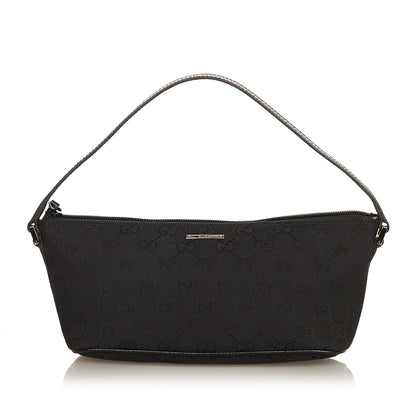 Gucci GG Canvas Boat Baguette (SHG-36577)