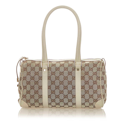 Gucci GG Canvas Boston Bag (SHG-20383)