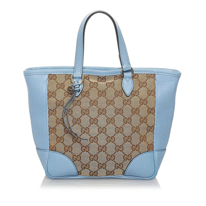 Gucci GG Canvas Bree Leather Satchel (SHG-34176)