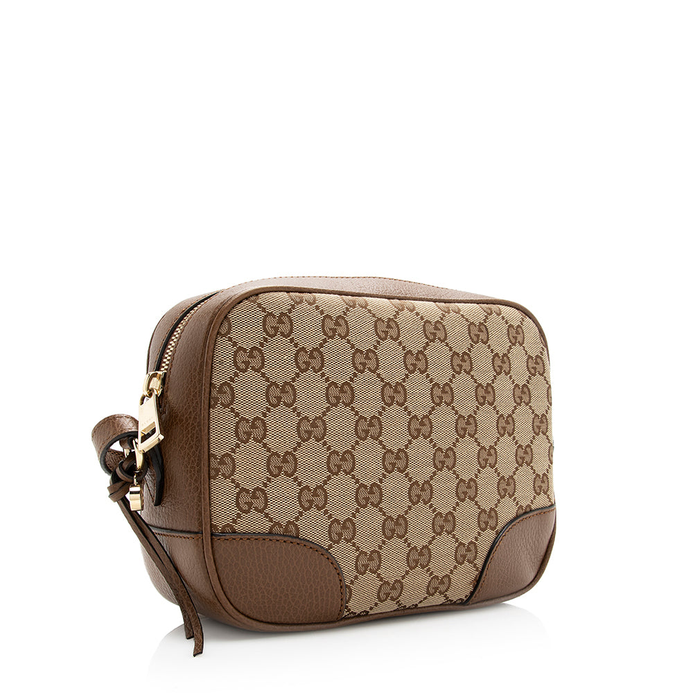 Gucci GG Canvas Bree Mini Messenger Bag (SHF-JmL6zI)