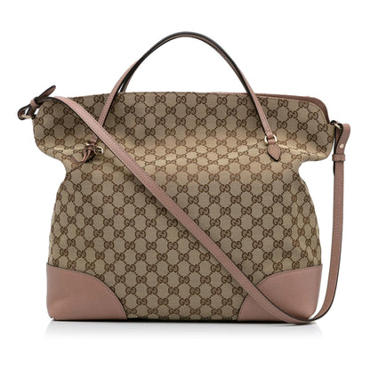 Gucci GG Canvas Bree Satchel (SHG-SbHeXb)