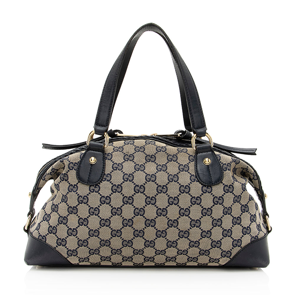 Gucci GG Canvas Brick Lane Boston Bag - FINAL SALE (SHF-19740)