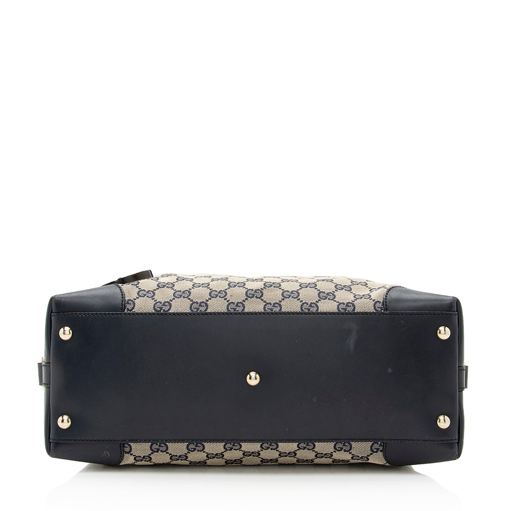 Gucci GG Canvas Brick Lane Boston Bag - FINAL SALE (SHF-19740)