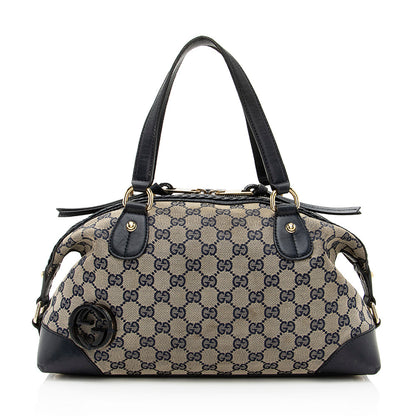 Gucci GG Canvas Brick Lane Boston Bag - FINAL SALE (SHF-19740)