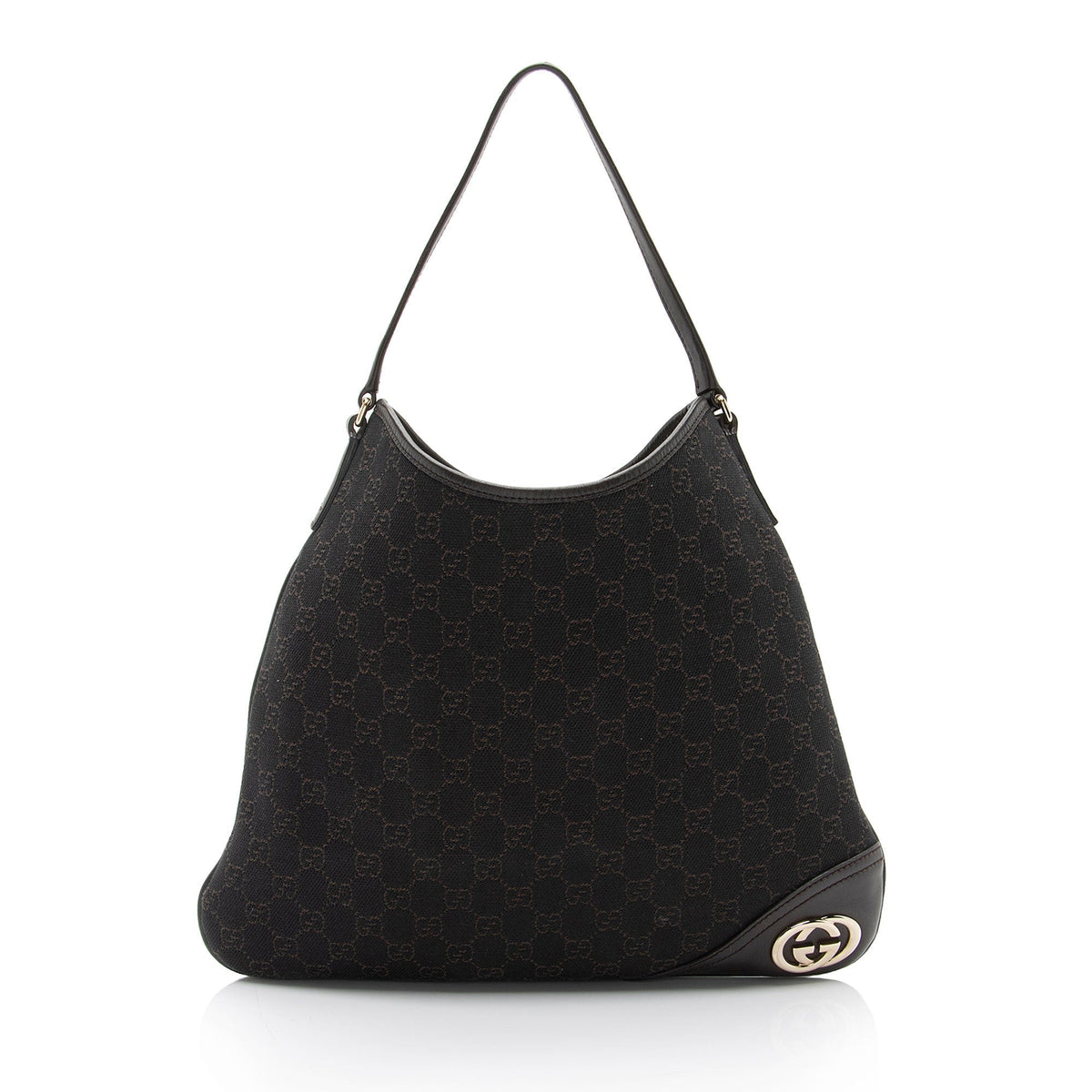 Gucci GG Canvas Britt Medium Hobo (SHF-nj2RBV)