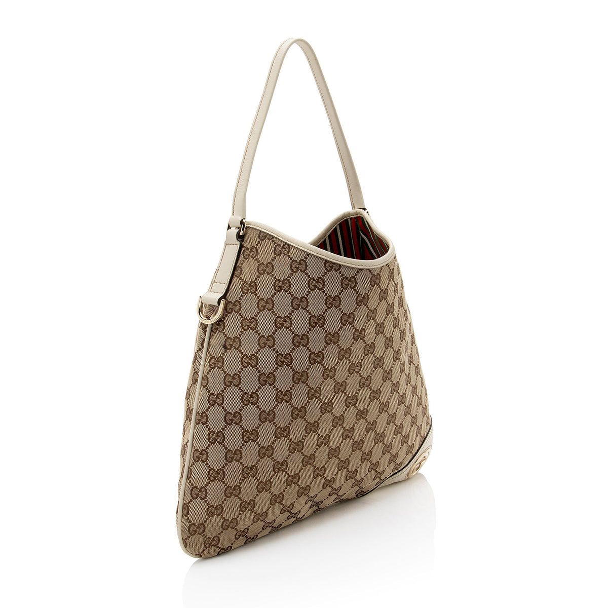 Gucci GG Canvas Britt Medium Hobo (SHF-puVAWm)