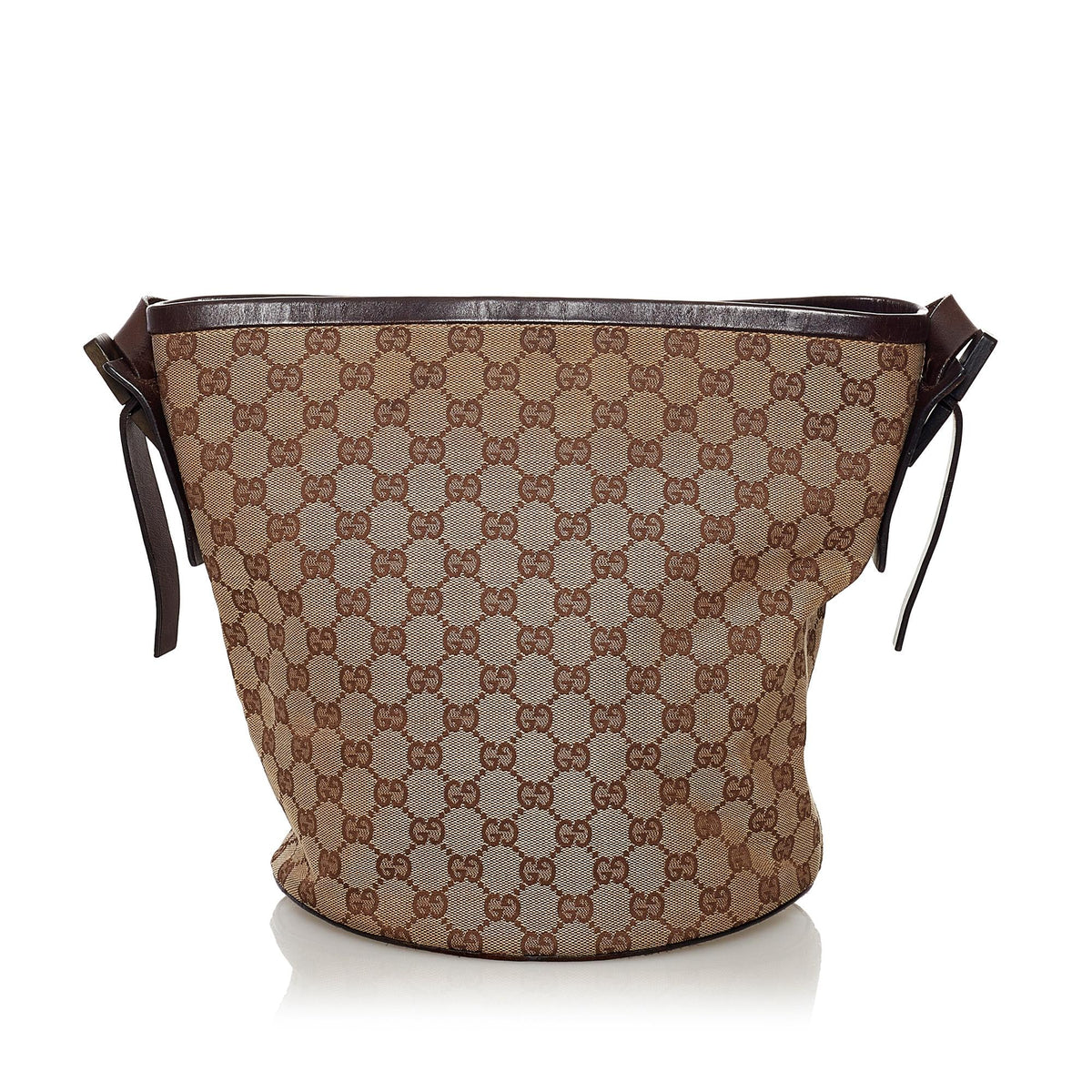 Gucci GG Canvas Bucket Bag (SHG-32842)