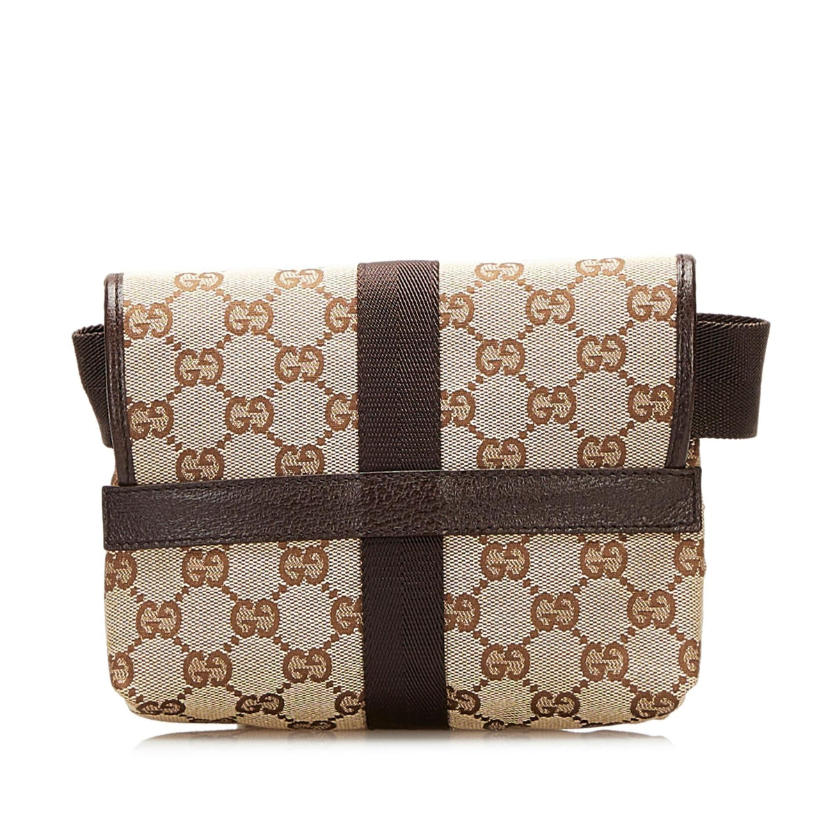 Gucci GG Canvas Buckle Belt Bag (SHG-35416)