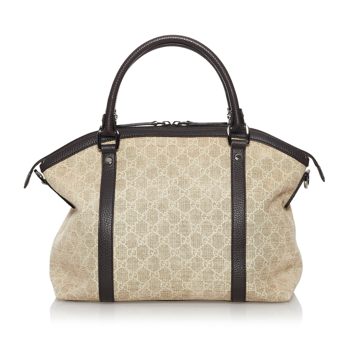 Gucci GG Canvas Charm Dome Satchel (SHG-30969)