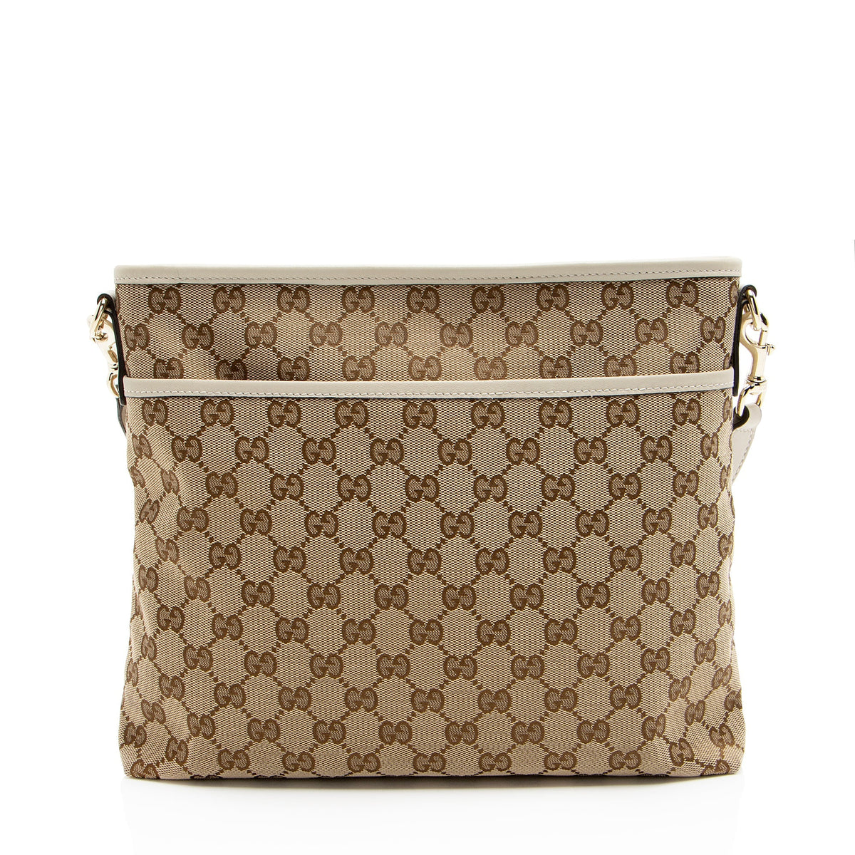 Gucci GG Canvas Classic Flat Medium Messenger