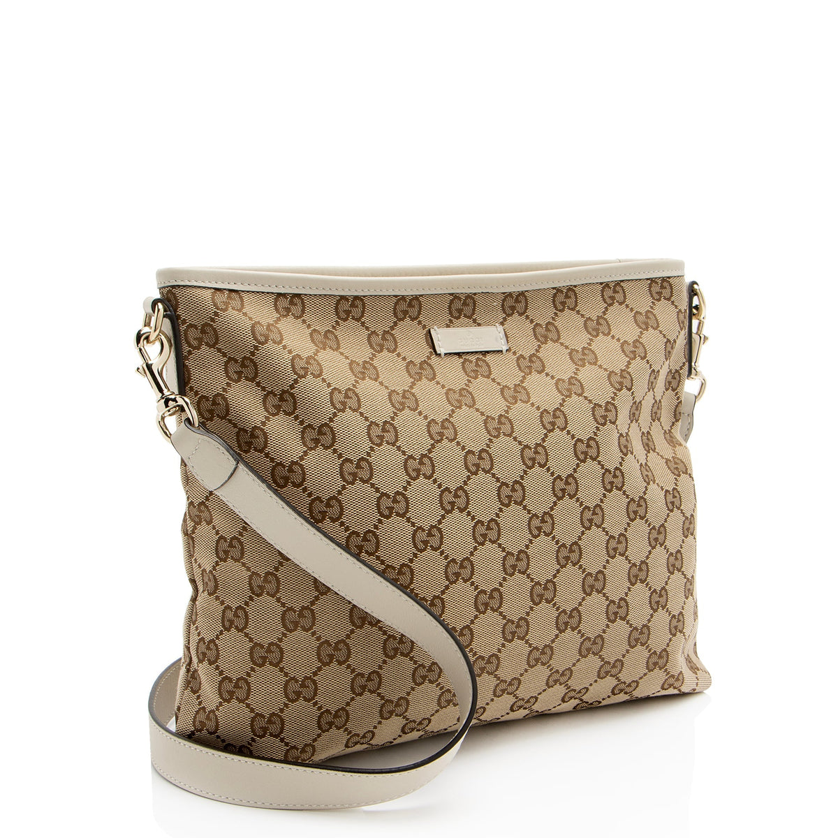 Gucci GG Canvas Classic Flat Medium Messenger