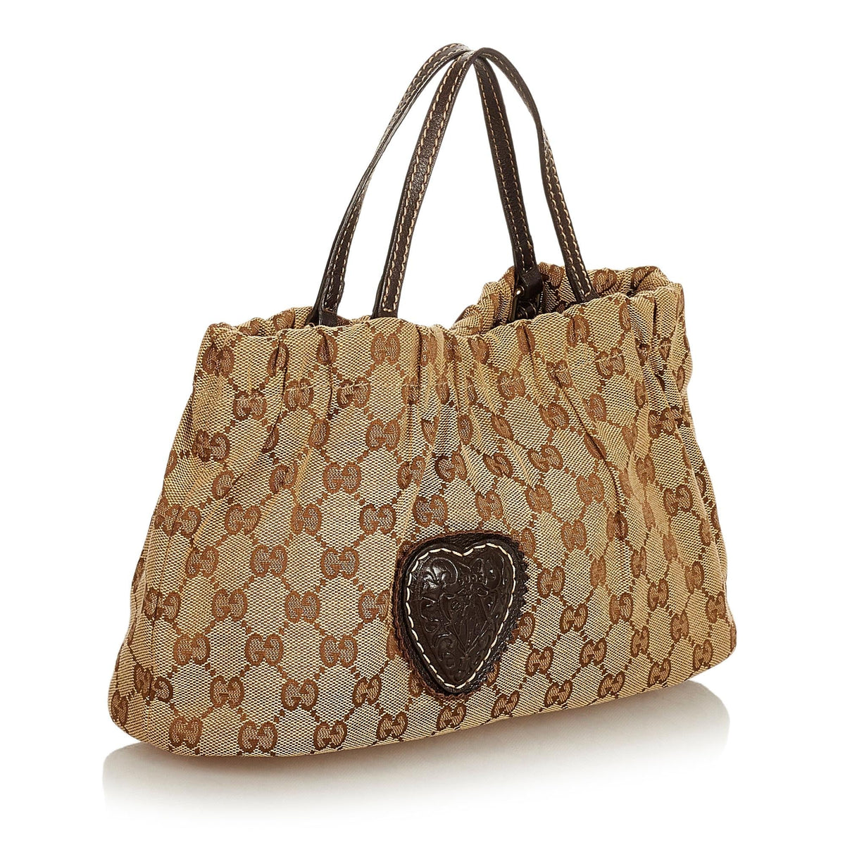 Gucci GG Canvas Crest Handbag (SHG-25768)