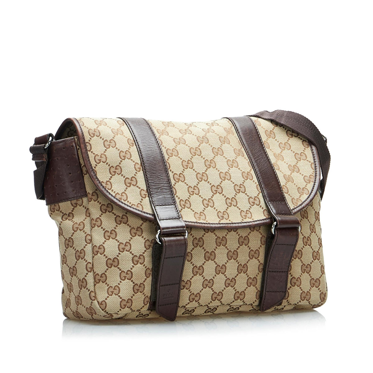 Gucci GG Canvas Crossbody Bag (SHG-p3fMmd)
