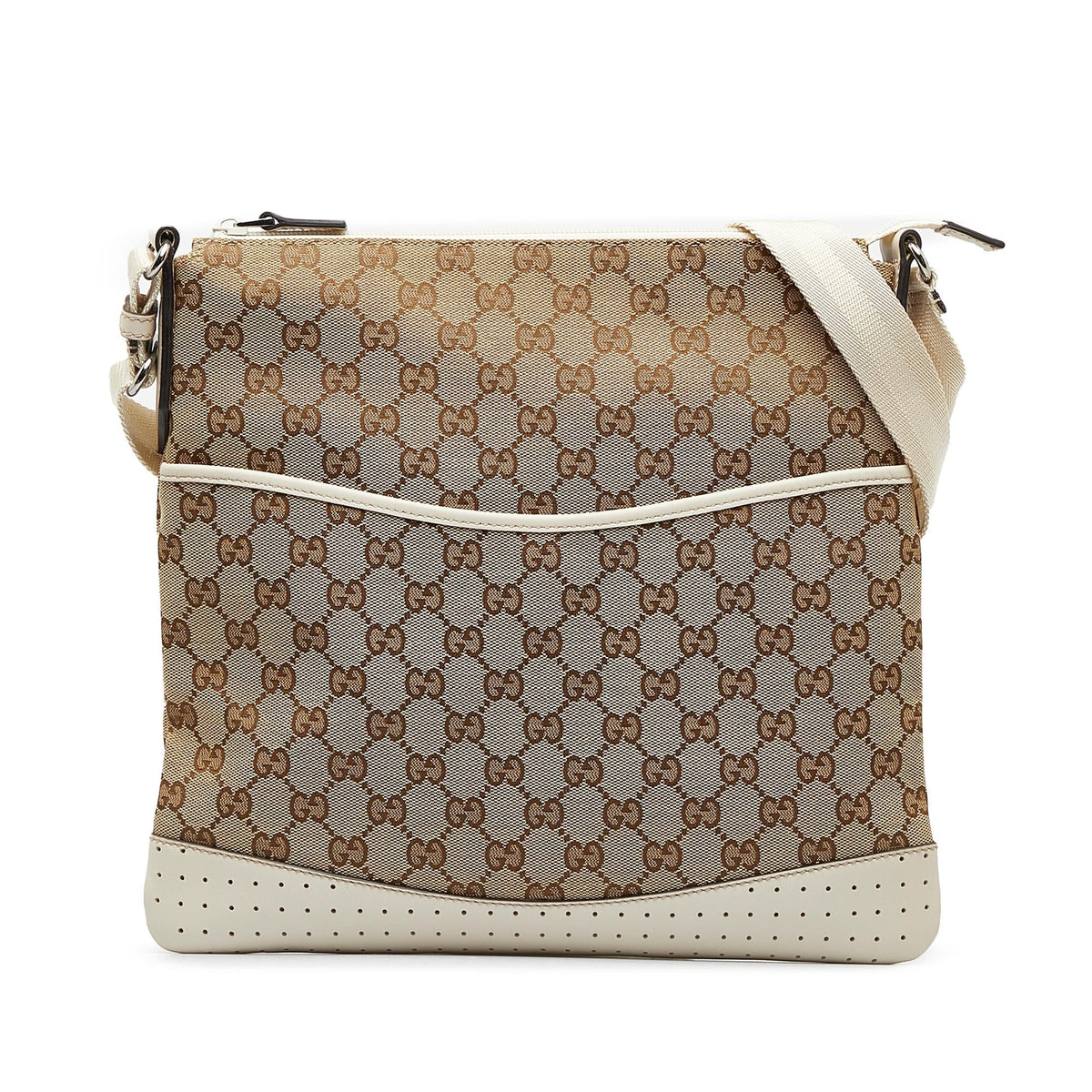 Gucci GG Canvas Crossbody Bag (SHG-keKDFG)