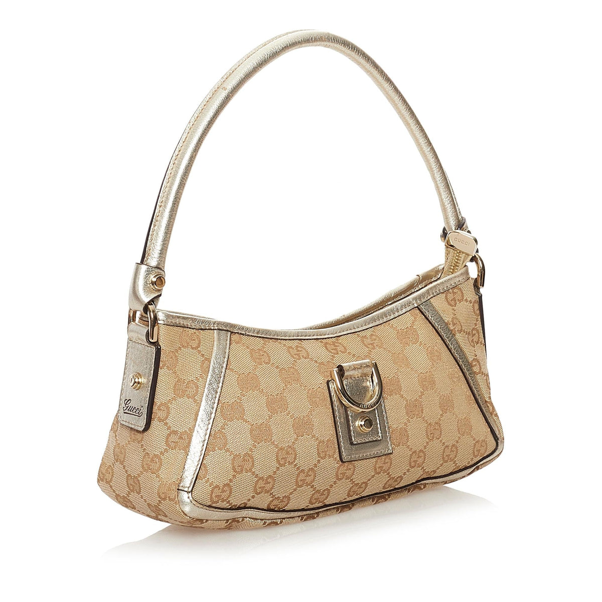 Gucci GG Canvas D-Ring Abbey Baguette (SHG-32278)