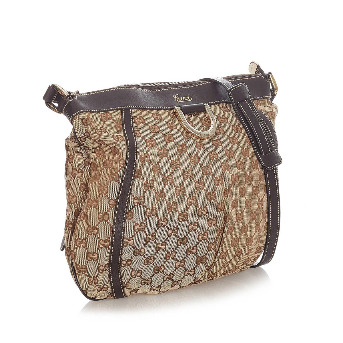 Gucci GG Canvas D-Ring Crossbody Bag (SHG-23083)