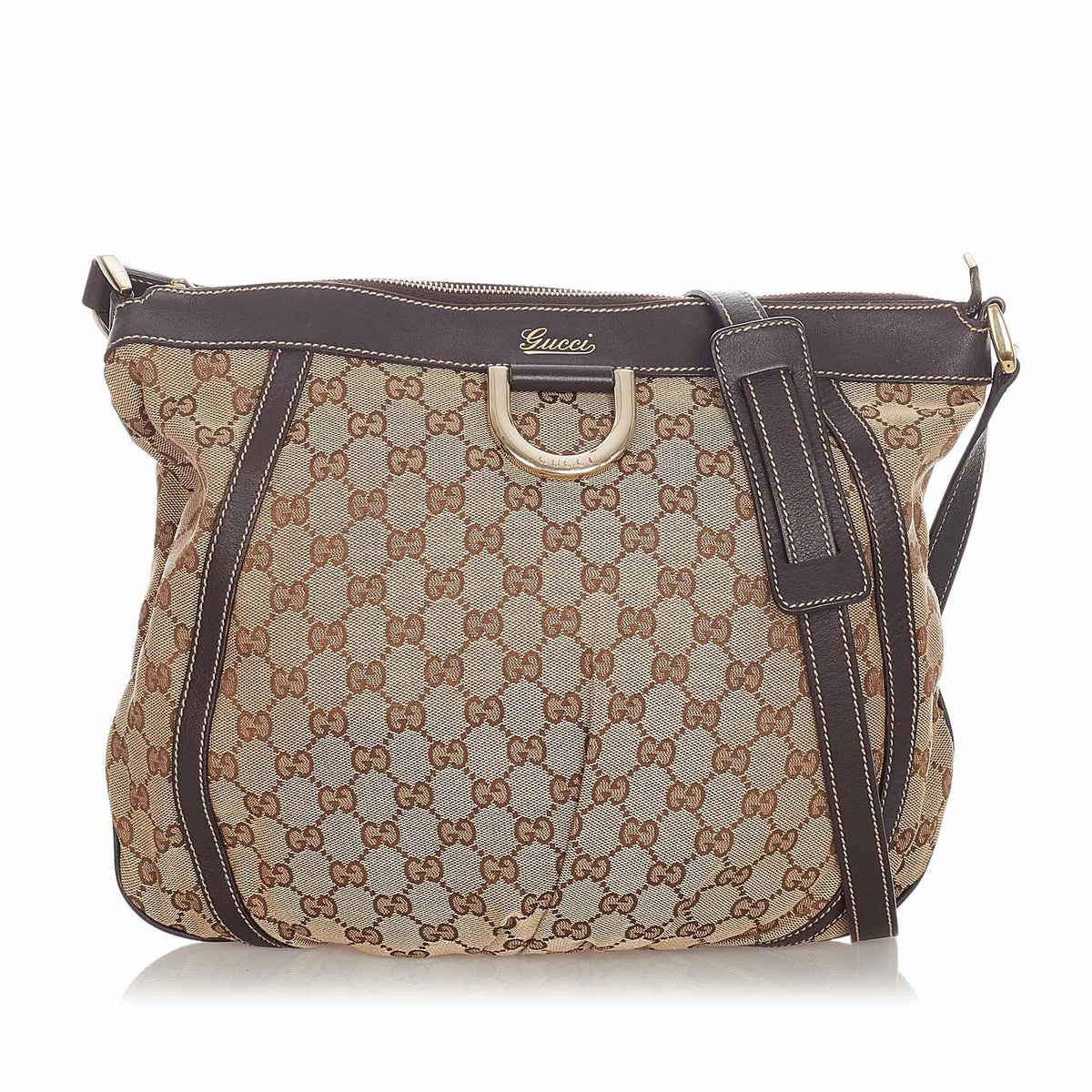 Gucci GG Canvas D-Ring Crossbody Bag (SHG-31956)