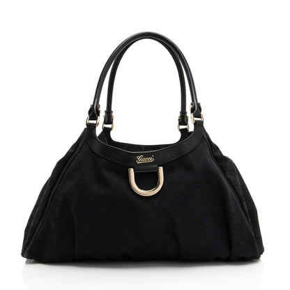 Gucci GG Canvas D Ring Large Hobo (SHF-dhCol9)