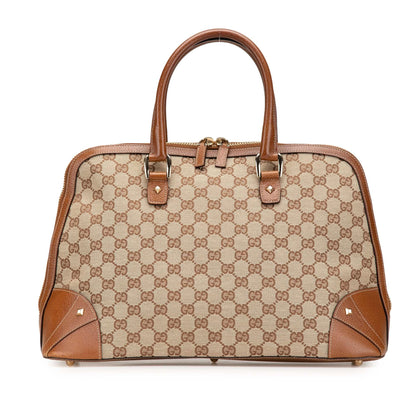 Gucci GG Canvas Dome Nailhead Handbag