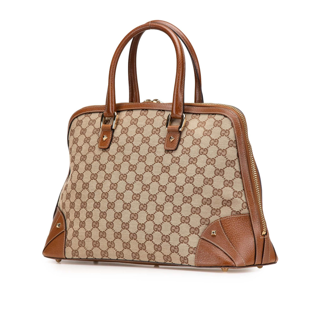 Gucci GG Canvas Dome Nailhead Handbag