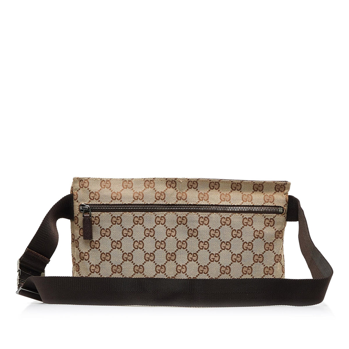 Gucci GG Canvas Double Pocket Belt Bag (SHG-LG8NkK)