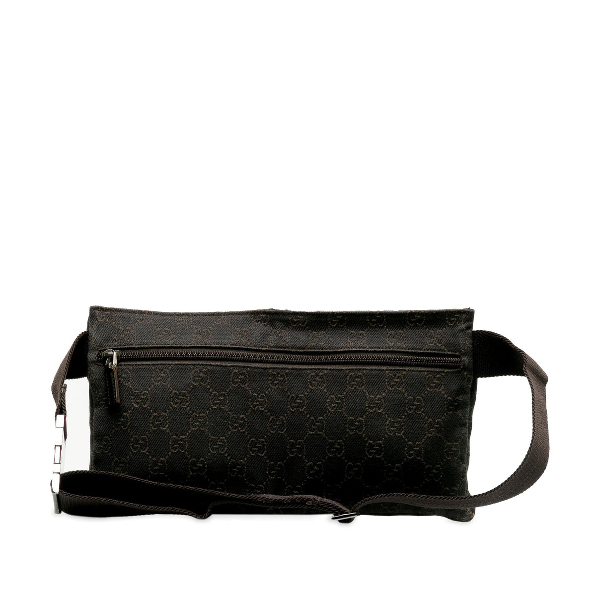 Gucci GG Canvas Double Pocket Belt Bag (SHG-A3c4cV)