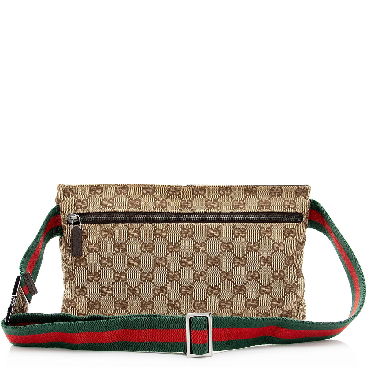 Gucci GG Canvas Double Pocket Belt Bag (SHF-Z0mmJ4)