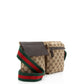 Gucci GG Canvas Double Pocket Belt Bag (SHF-Z0mmJ4)