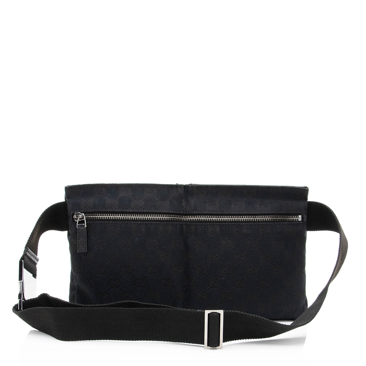 Gucci GG Canvas Double Pocket Belt Bag (SHF-a1zpfw)