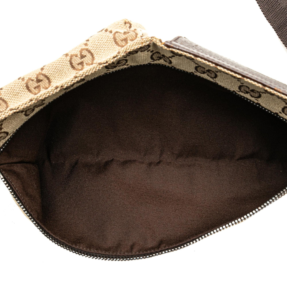 Gucci GG Canvas Double Pocket Belt Bag (SHG-e5K44J)