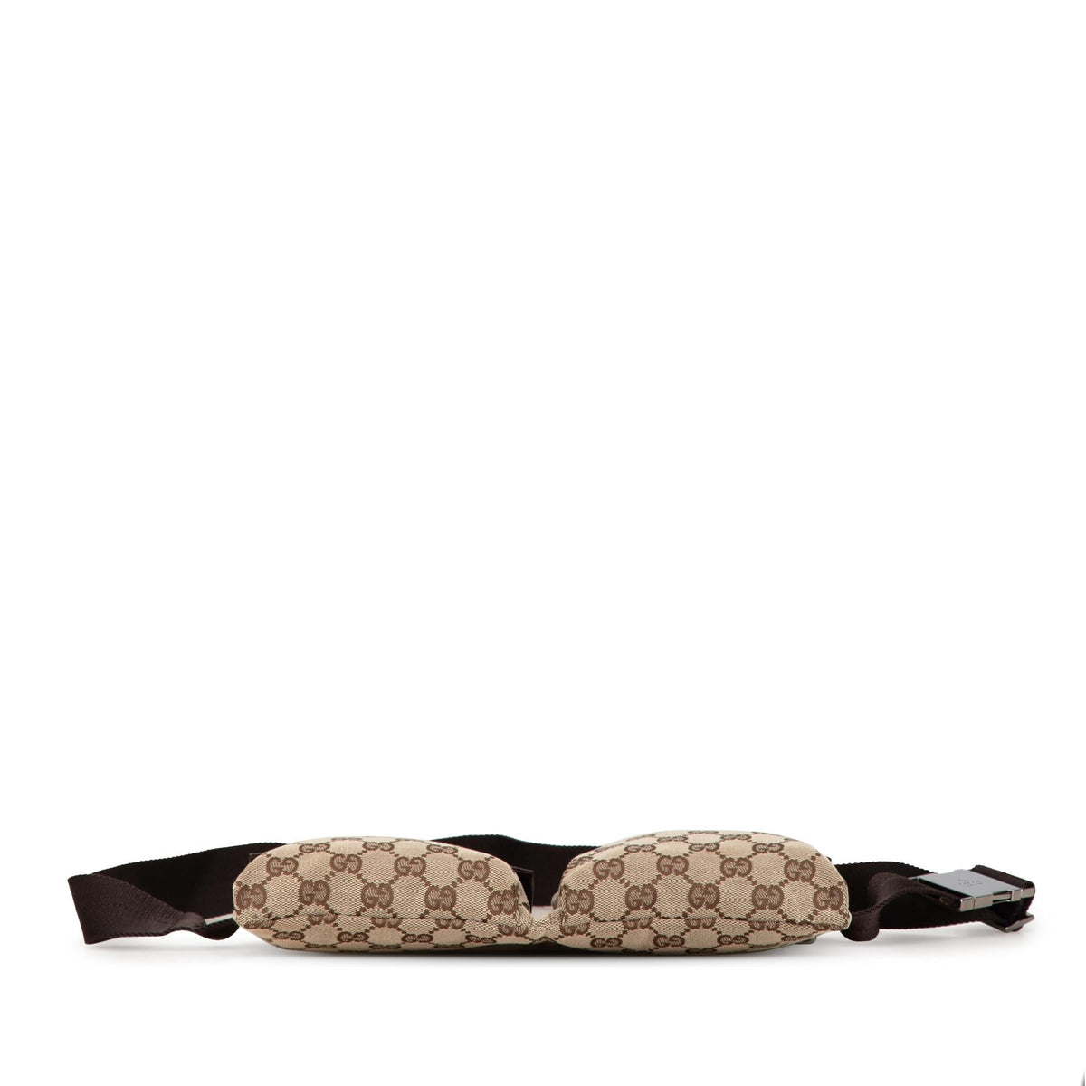 Gucci GG Canvas Double Pocket Belt Bag (SHG-IK6GbF)