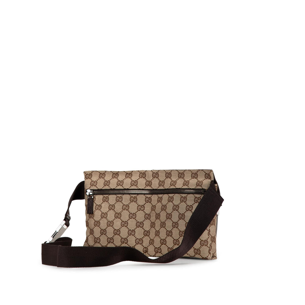 Gucci GG Canvas Double Pocket Belt Bag (SHG-IK6GbF)