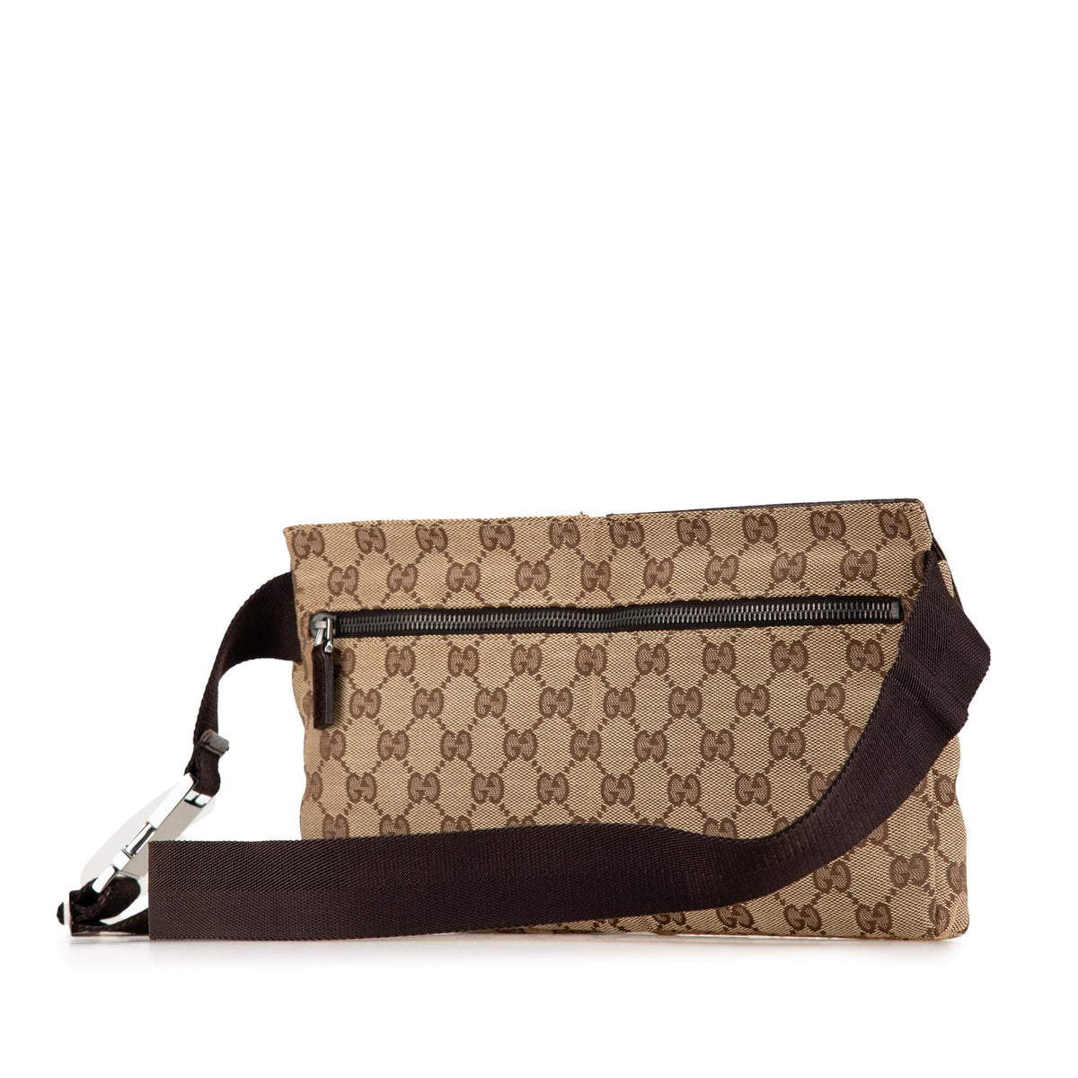 Gucci GG Canvas Double Pocket Belt Bag (SHG-g4W9QX)