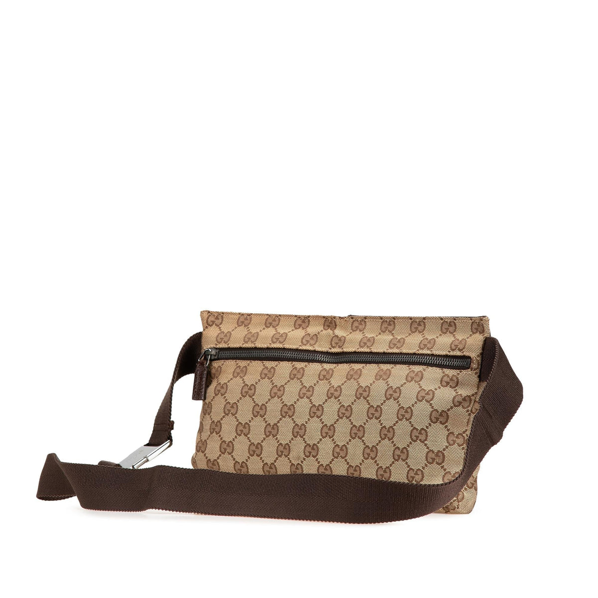 Gucci GG Canvas Double Pocket Belt Bag