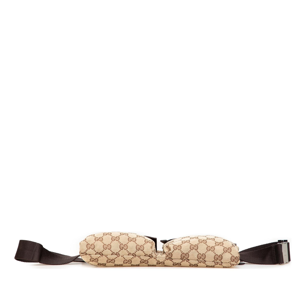 Gucci GG Canvas Double Pocket Belt Bag