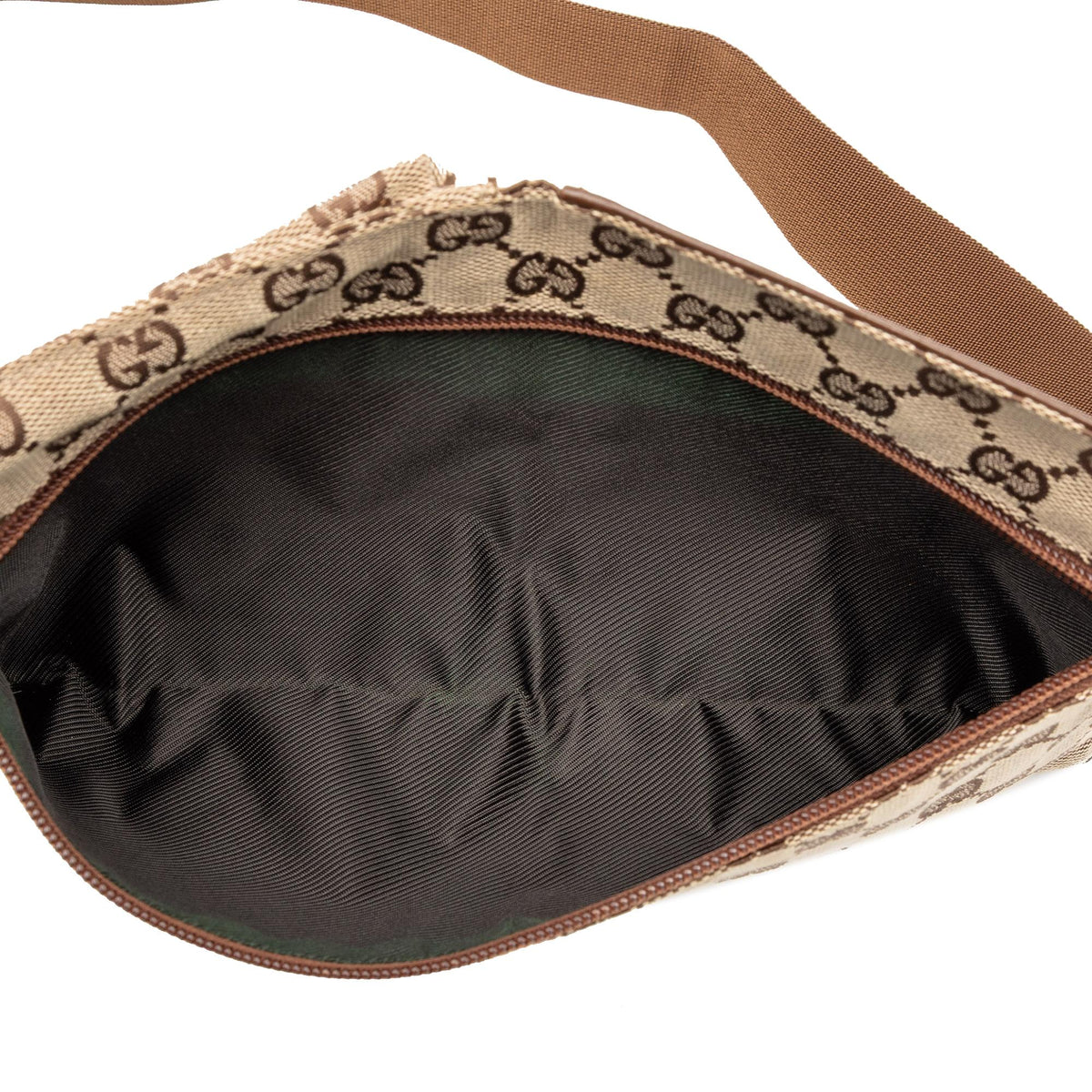 Gucci GG Canvas Double Pocket Belt Bag