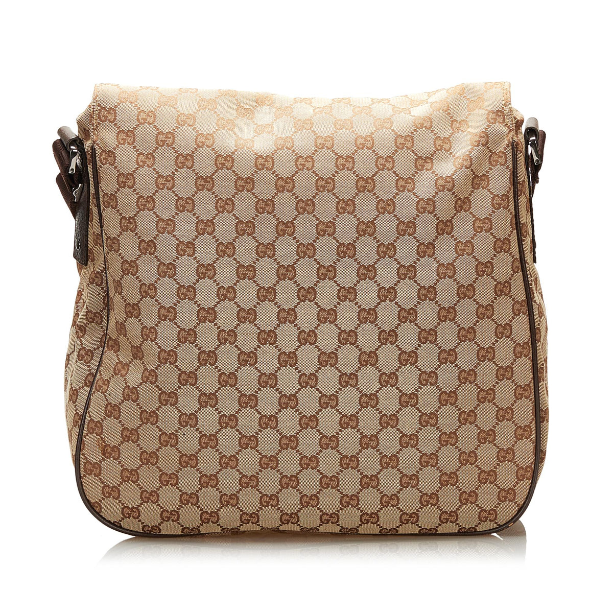 Gucci GG Canvas Double Pocket Flap Messenger (SHG-35377)