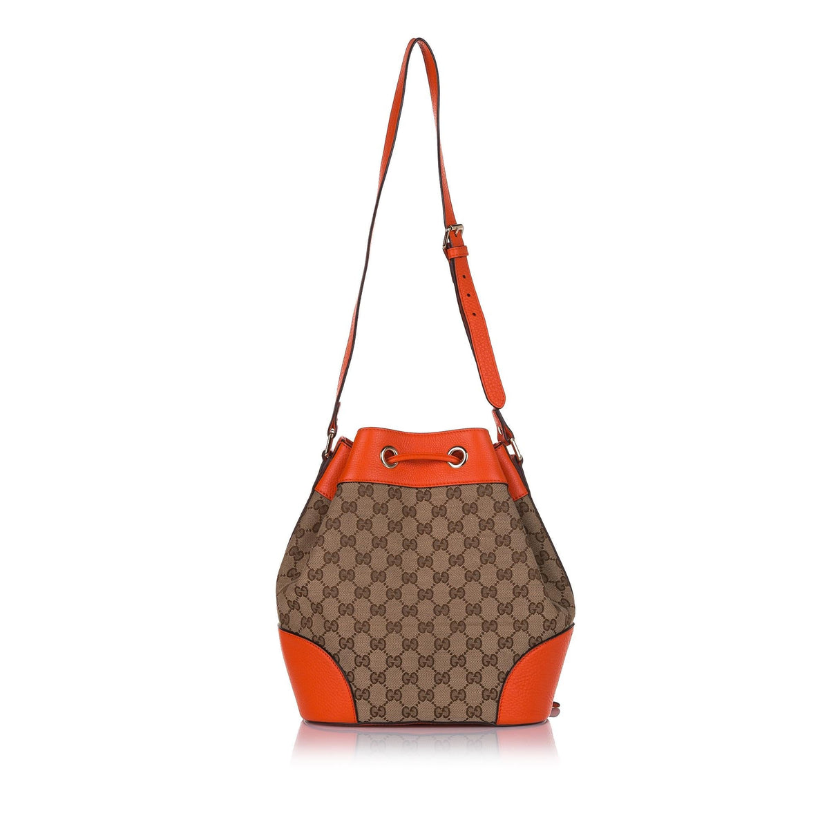 Gucci GG Canvas Drawstring Bucket Bag (SHG-34536)