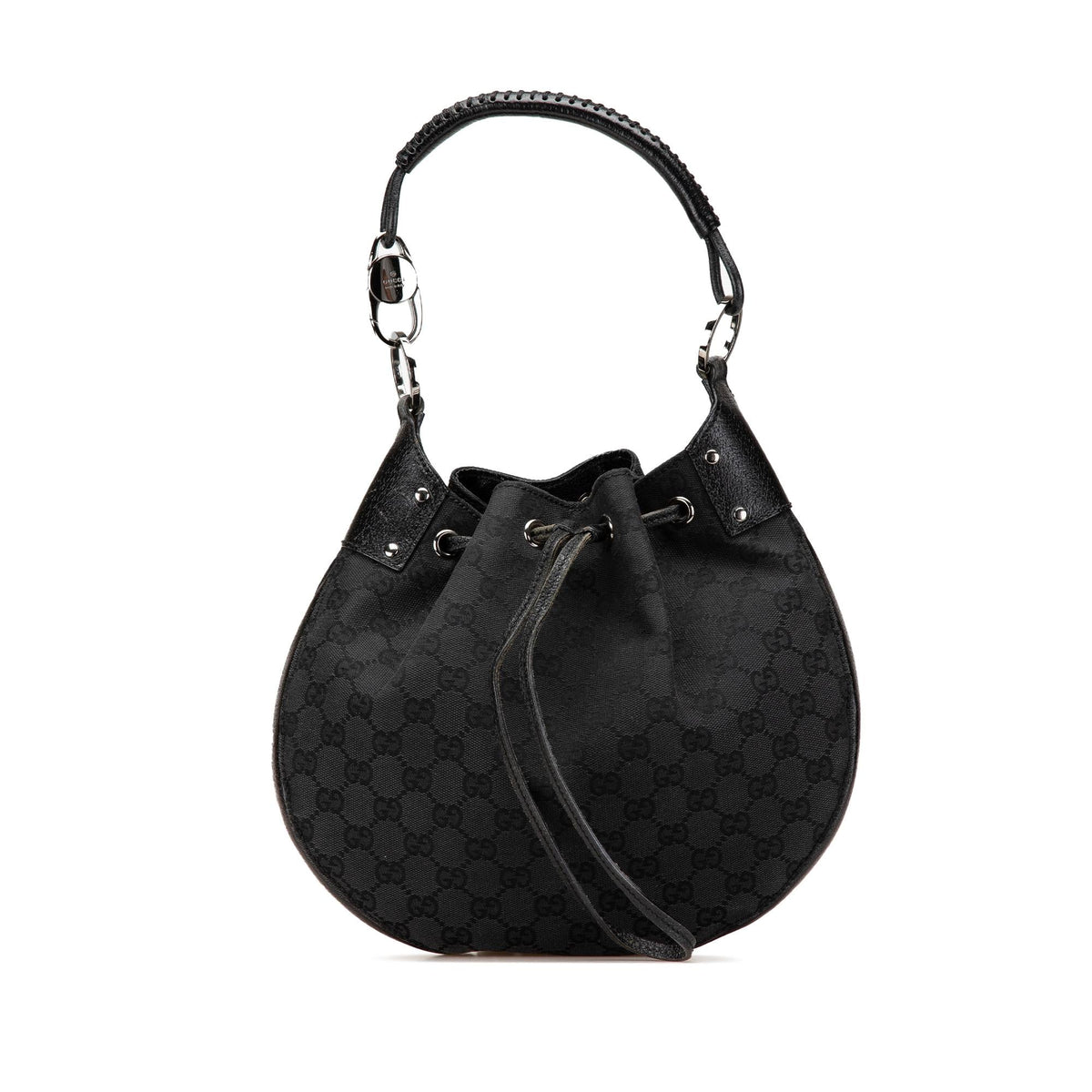 Gucci GG Canvas Drawstring Hobo