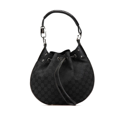 Gucci GG Canvas Drawstring Hobo