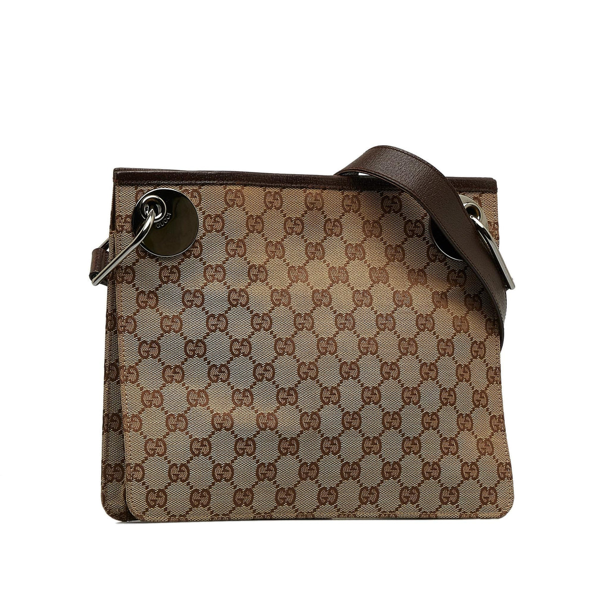 Gucci GG Canvas Eclipse Crossbody (SHG-wHRibW)